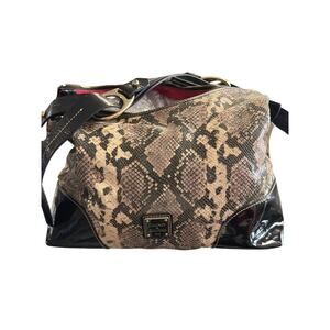 Dooney & Bourke Python Snakeskin Hobo Shoulder Purse